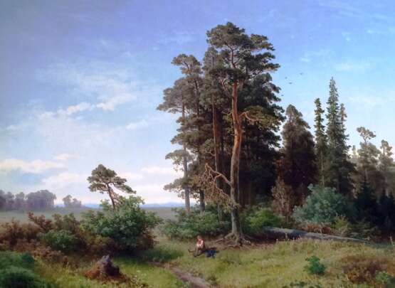 Nordgren Axel. "Лесная опушка" 1856 г. - Foto 1