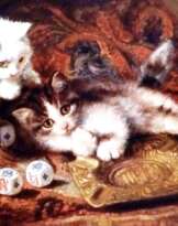 Johannes Wouterus van Trirum. "Играющие котята", XX в. Johannes Wouterus van Trirum. "Играющие котята", XX в.