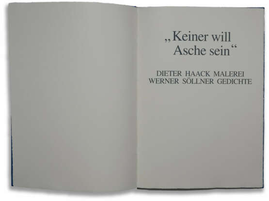 Dieter Haack (1941 Gladbeck). Dieter Haack (1941 Gladbeck) 'Keiner - photo 3