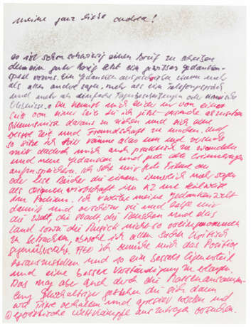 Martin Kippenberger (1953 Dortmund - 1997 Wien) (F). 4-tlg. Konvolut an Frauenportraits mit Postkarte und Briefen - фото 4