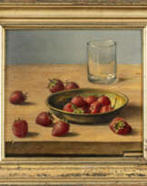 Robert Knaus (1900 Wien - 1975 Freiburg). Früchtestillleben mit Erdbeeren