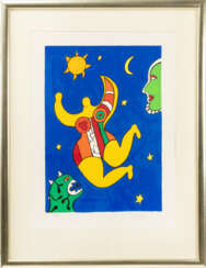 Niki de Saint Phalle (1930 Neuilly-sur-Seine - 2002 San Diego) (F). L'ange avec dragon tête et soleil