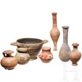 Sieben kleine Keramiken, griechisch, 8. - 1. Jhdt. v. Chr. - Foto 1