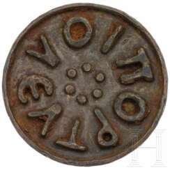 Großer Brotstempel aus Bronze, byzantinisch, 6. - 7. Jhdt. n. Chr.