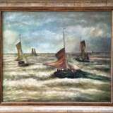„N. Mesdag. Schiffe in der stürmischen See K. XIX u. XX Jh.“ - Foto 1