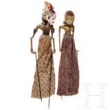 Zwei Wayang-Golek-Marionetten, Indonesien, Mitte 20. Jhdt. - Foto 1