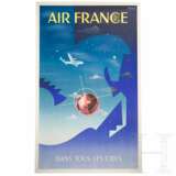 Werbeplakat der Air France "Dans tous les Ciels", Badia Vilato, 1951 - фото 1