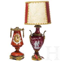 Zwei Tischlampen, Frankreich, um 1820