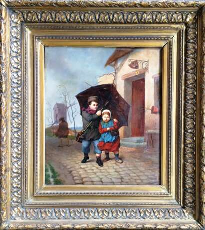 “E. Dubar. Two under an umbrella XIX century” - photo 1