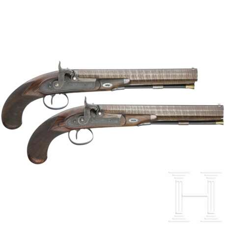 Ein Paar Perkussionspistolen, Wheeler & Son in Birmingham, um 1840 - photo 1