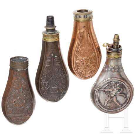 Vier Zündkrautflaschen, Frankreich, um 1830 - Foto 1