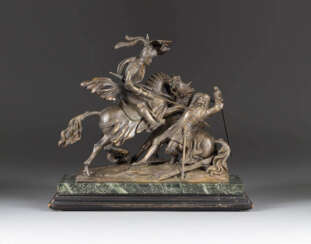 JOSEPH EDGAR BOEHM 1830 Wien - 1890 London Zwei kämpfende Ritter