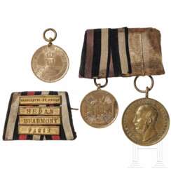 Auszeichnungen eines Teilnehmers der Kriege 1866 und 1870/71