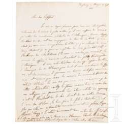 Charles Lucien Bonaparte (1803 - 1857) - eigenhändiger Brief, datiert 21.9.1838