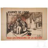 Plakat zur Erinnerung an den Weltkrieg "Journee de l'Oise, 6 fevrier 1916 - Pour les eprouves de la guerre" - photo 1