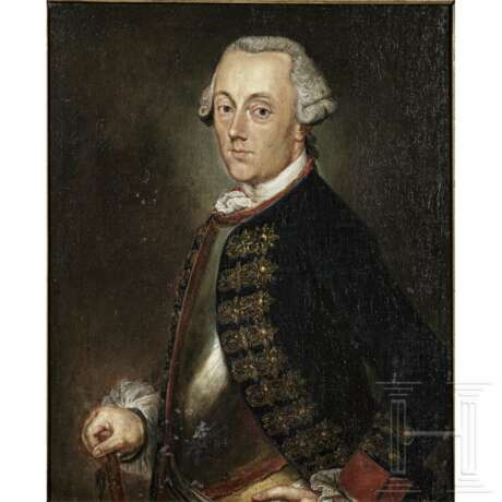 Hans von Tettenborn (1708 - 1779) - Portraitgemälde als preußischer Offizier, Mitte 18. Jhdt. - фото 1