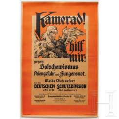 Zwei Plakate Erster Weltkrieg/Freikorps