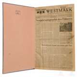 Die letzten Ausgaben der Zeitung "NSZ Westmark" aus dem Jahr 1945 - Foto 1