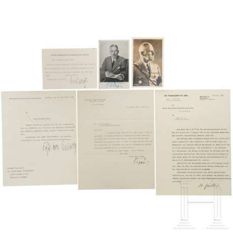 Sechs Autographen von Reichsministern - Foto 1
