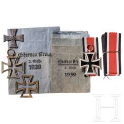 Zwei Eiserne Kreuze 1939 2. Klasse
