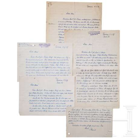 Generaloberst Hans Reinhardt - vier eigenhändige Briefe und eine Danksagungskarte, 1957 - 1959 - photo 1