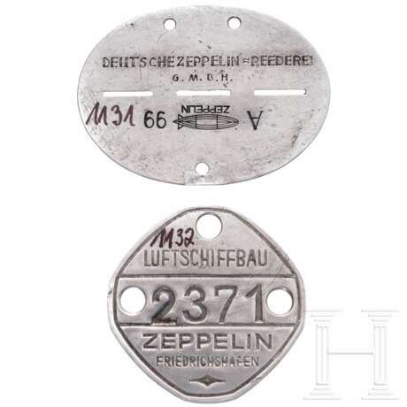 Erkennungs- oder Ausweismarke der Zeppelin-Werke - Foto 1