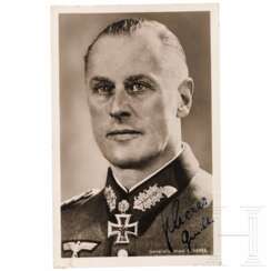 Generalleutnant Theodor Scherer - signierte Hoffmann-Portraitpostkarte