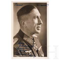 Generalleutnant Ludwig Wolff - signierte Hoffmann-Portraitpostkarte