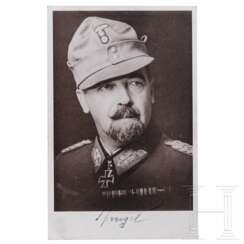 Generalmajor Julius Ringel - signierte Portraitpostkarte