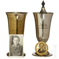 Franz Buder (1920-2008), Angehöriger der 297. ID – zwei Pokale und Plakette