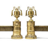 A PAIR OF LOUIS XVI-STYLE GILT BRONZE CHENETS - фото 3
