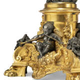 A PAIR OF LOUIS XV-STYLE ORMOLU AND PATINATED-BRONZE EIGHT-LIGHT CANDELABRA, ADAPTED AS LAMPS - photo 5