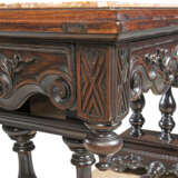 AN INDO-PORTUGUESE ROSEWOOD RECTANGULAR CENTRE TABLE - photo 6