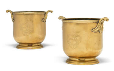 A PAIR OF LOUIS XV BRASS ICE-PAILS