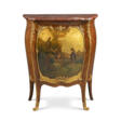 A LOUIS XV-STYLE ORMOLU-MOUNTED KINGWOOD, PARQUETRY AND VERNIS MARTIN MEUBLE D&#39;APPUI - Auction Items