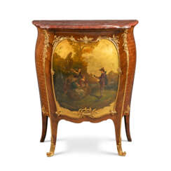 A LOUIS XV-STYLE ORMOLU-MOUNTED KINGWOOD, PARQUETRY AND VERNIS MARTIN MEUBLE D&#39;APPUI