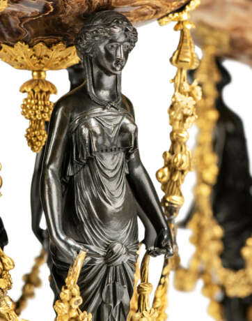 A PAIR OF LOUIS XVI ORMOLU-MOUNTED, PATINATED-BRONZE AND ALABASTRO FIORITO BRULE-PARFUMS - фото 7