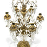 A PAIR OF LOUIS XVI-STYLE GILT-BRONZE AND ROCK-CRYSTAL CANDELABRA - фото 2