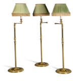 THREE LACQUERED-BRASS ADJUSTABLE FLOOR LAMPS - photo 1