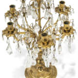 A PAIR OF LOUIS XIV-STYLE GILT-BRONZE AND ROCK-CRYSTAL SIX-LIGHT CANDELABRA - фото 3