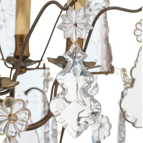 A FRENCH CUT-GLASS AND BRASS TWELVE-LIGHT CHANDELIER - photo 8