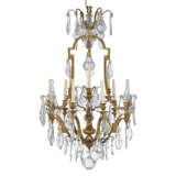 A LOUIS XV-STYLE GILT-BRONZE AND CUT-GLASS EIGHT-LIGHT CHANDELIER - фото 2