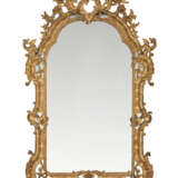 A NORTH EUROPEAN CARVED GILTWOOD MIRROR - photo 1