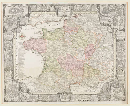 TOBIAS CONRAD LOTTER 1717 Augsburg - 1777 ebenda LE ROYAUME DE FRANCE ET LES CONQUETES DE LOUIS LE GRAND - Foto 1