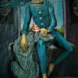 “ The mask of the rain” Canvas Acrylic paint Surrealism Genre art 2018 - photo 1