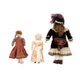 FRANCE/GERMANY 3-piece set of porcelain head dolls, late 19th/early 20th c. - Foto 5