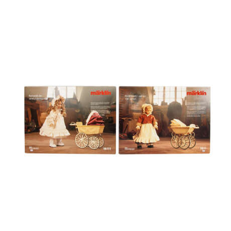 MÄRKLIN two dolls with doll carriage, special editions of the 1990s - photo 2