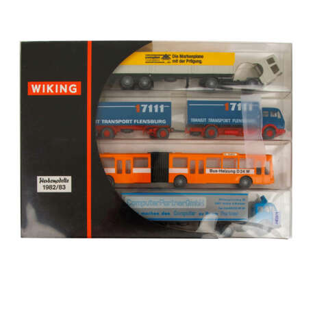 WIKING 4-piece set of over 60 vehicles in the set box and in 3 vehicle sets in 1:87 scale, - photo 3