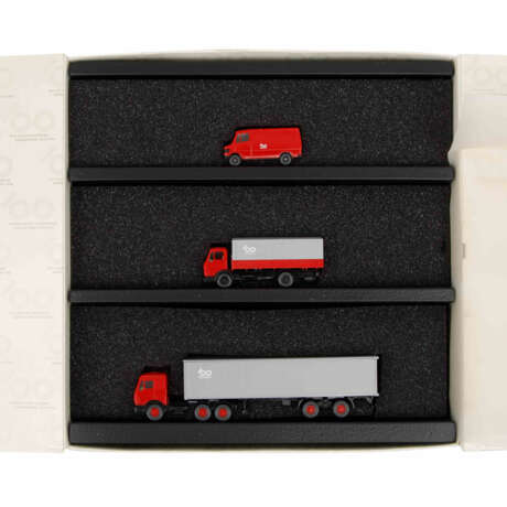 WIKING 4-piece set of over 60 vehicles in the set box and in 3 vehicle sets in 1:87 scale, - photo 4