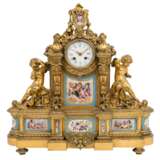 MAGNIFICENT FIREPLACE CLOCK IN THE STYLE OF LOUIS XVI, - фото 1